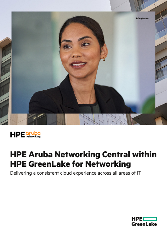 At a Glance: HPE Aruba Networking Central within HPE GreenLake thumbnail