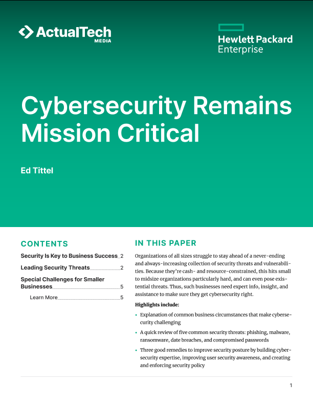 Cybersecurity Remains Mission Critical thumbnail