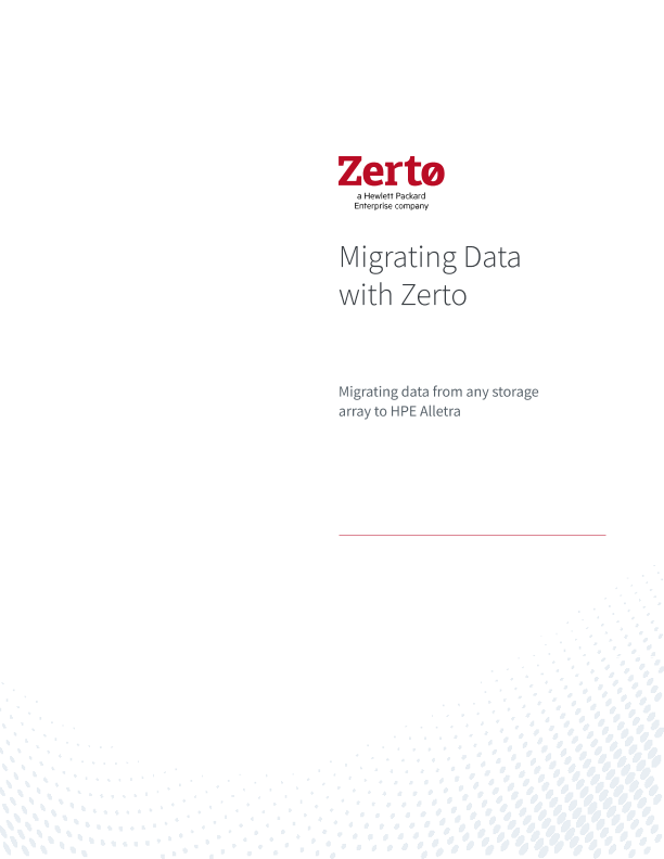 Migrating Data with Zerto thumbnail