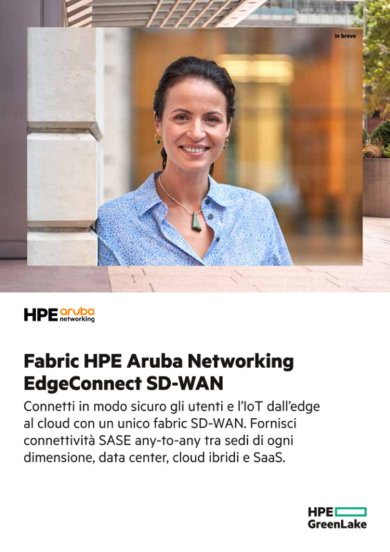 Fabric HPE Aruba Networking EdgeConnect SD-WAN thumbnail