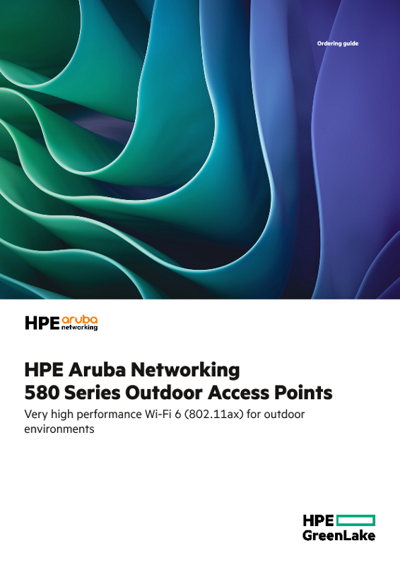 HPE Aruba Networking 580 Series Outdoor Access Points thumbnail