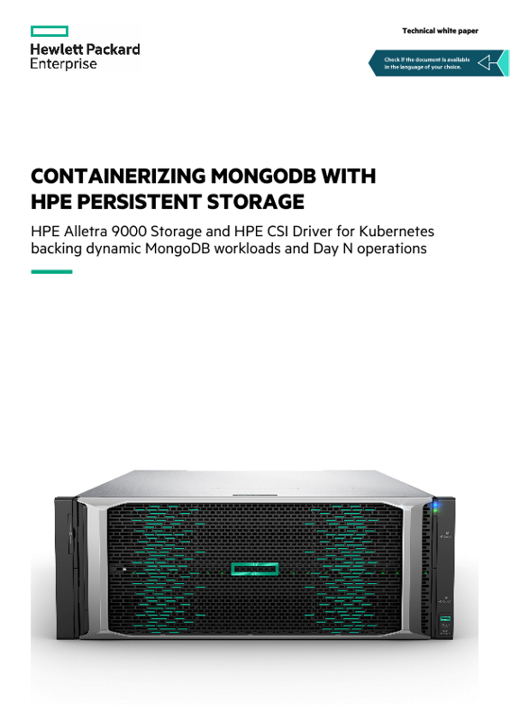 Containerizing MongoDB with HPE Persistent Storage thumbnail