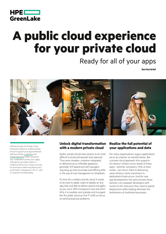 A public cloud experience for your private cloud service brief thumbnail