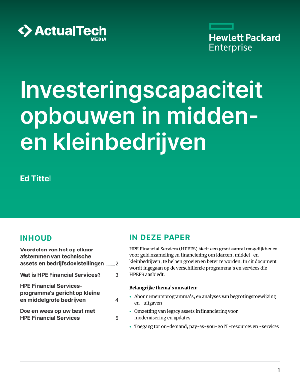 Investeringscapaciteit opbouwen in midden- en kleinbedrijven thumbnail