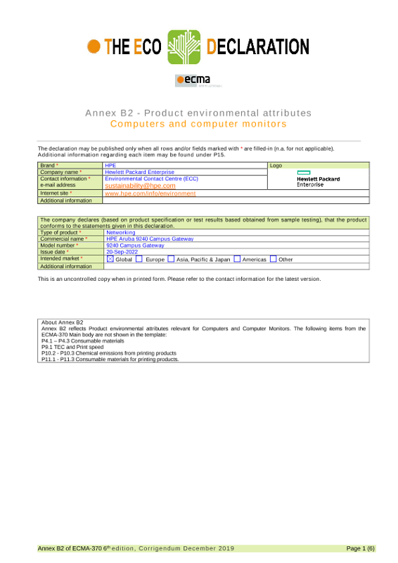 HPE Aruba Networking 9240 Campus Gateway thumbnail