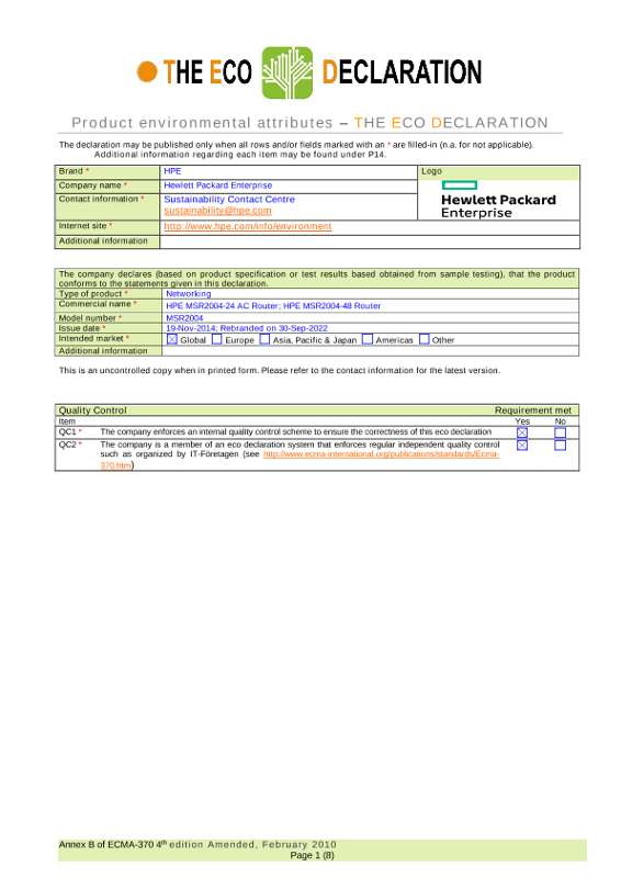 HPE MSR2004-24_48 AC Router thumbnail