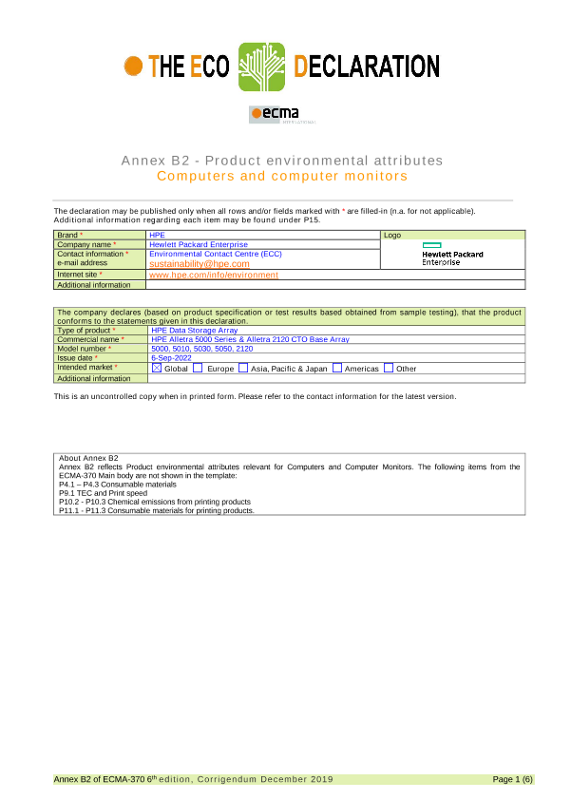 HPE Alletra 5000 Series & Alletra 2120 CTO Base Array thumbnail