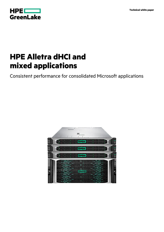 HPE Alletra dHCI and mixed applications