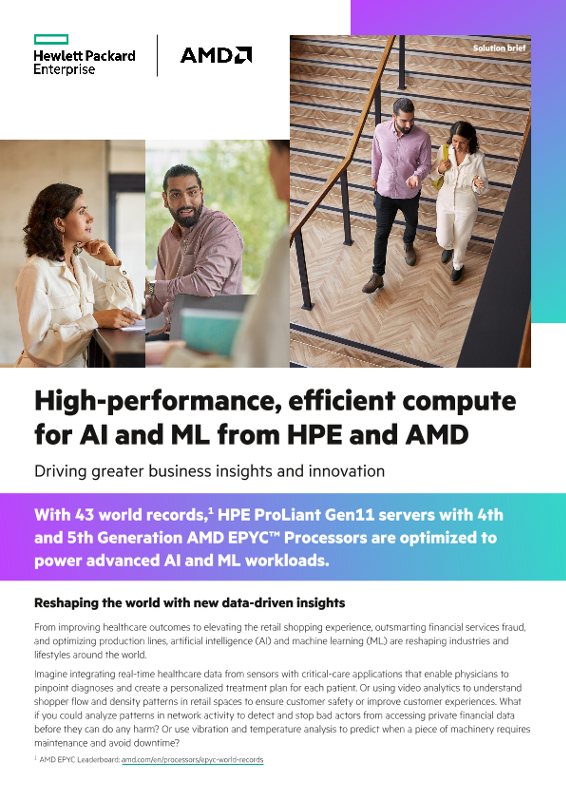 High-performance, efficient compute for AI and ML from HPE and AMD thumbnail