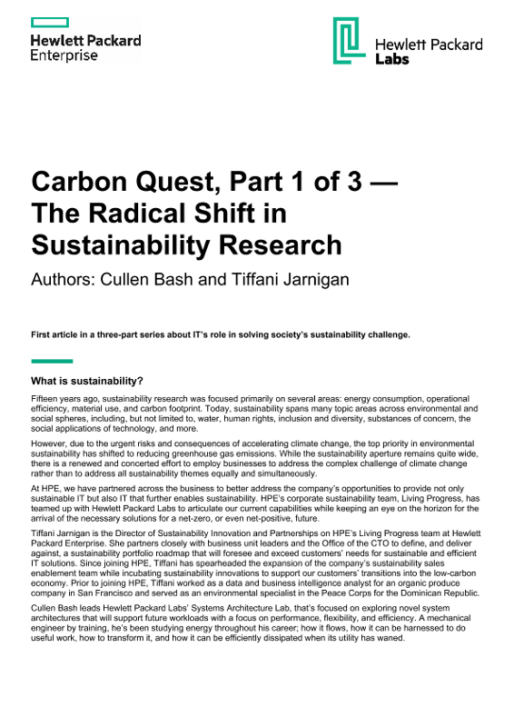 Carbon Quest: The Radical Shift in Sustainability Research thumbnail