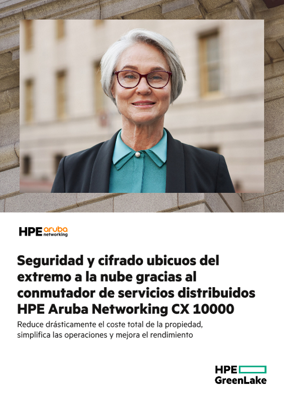 Seguridad y cifrado ubicuos del extremo a la nube con el conmutador de servicios distribuidos HPE Aruba Networking CX 10000 thumbnail