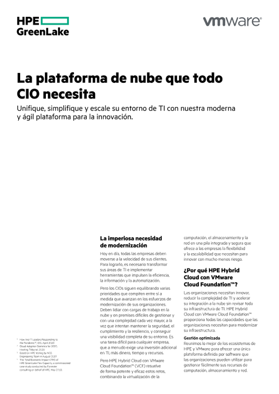 Solución de Infraestructura hiperconvergente para la nube thumbnail