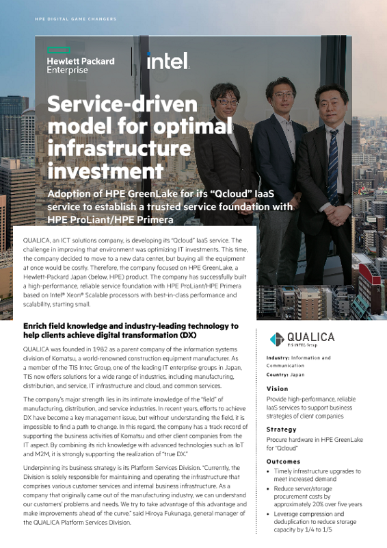 Service-driven model for optimal infrastructure investment – QUALICA thumbnail