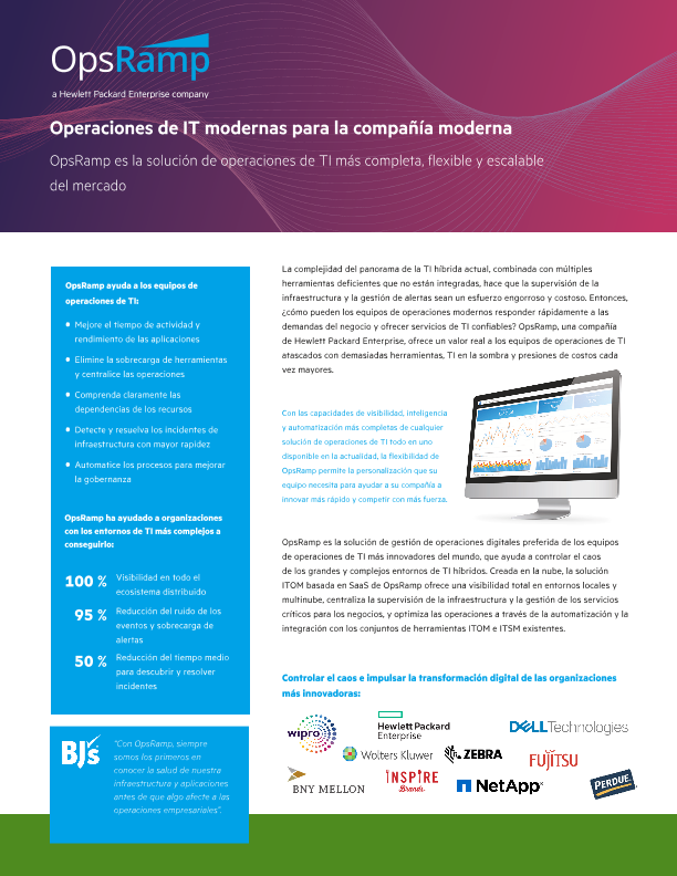 Operaciones de IT modernas para la compañía moderna-OpsRamp thumbnail