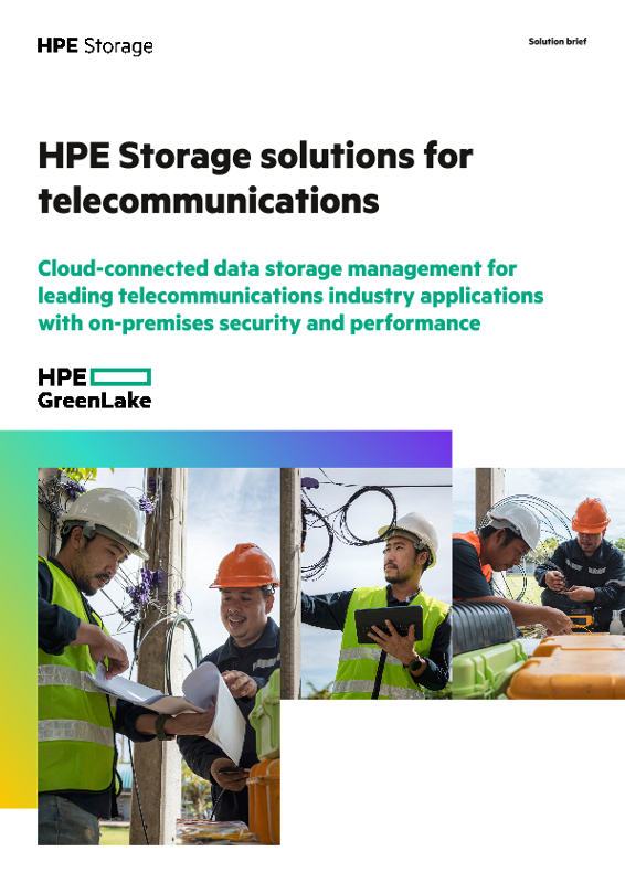 HPE Storage solutions for telecommunications thumbnail