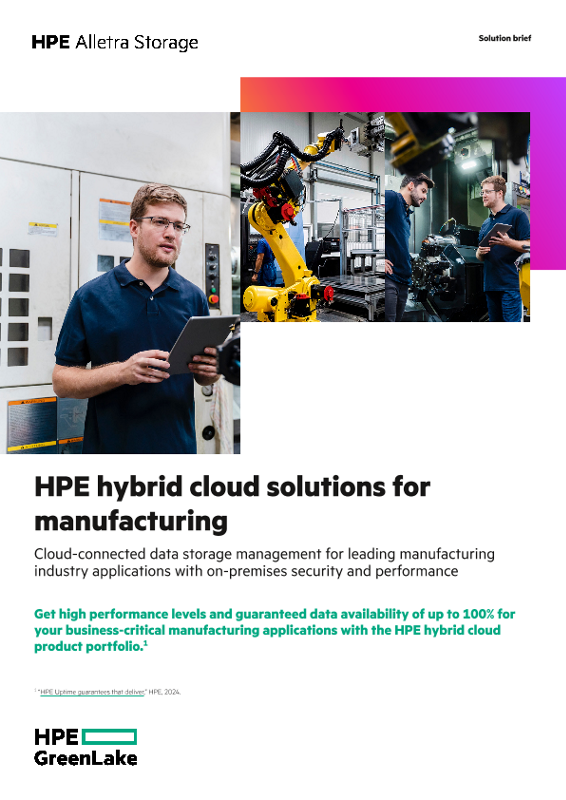 HPE Storage solutions for manufacturing thumbnail