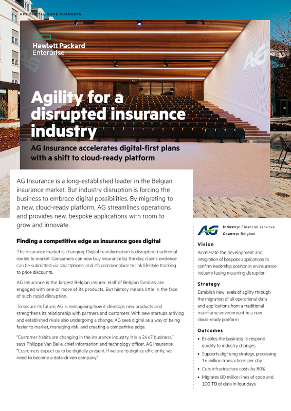 Agility for a disrupted insurance industry – AG Insurance - Case Study (English) thumbnail