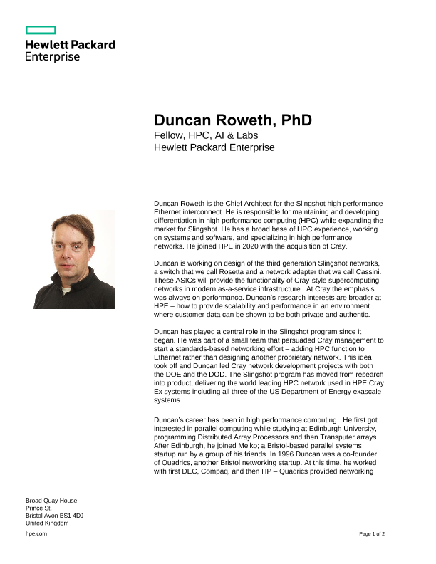 Duncan Roweth Biography thumbnail