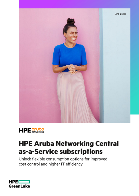 HPE Aruba Networking Central as-a-Service subscriptions thumbnail