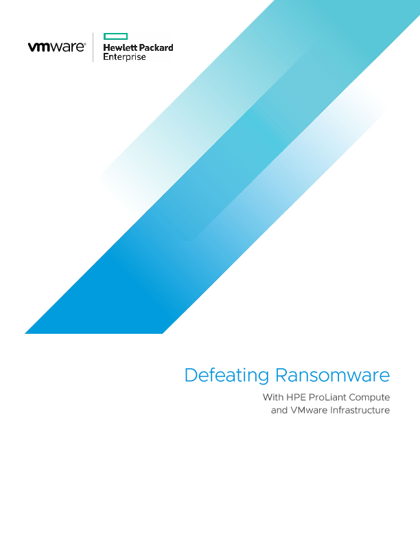 Defeating Ransomware With HPE ProLiant Compute and VMware Infrastructure thumbnail