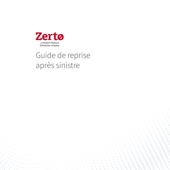 Guide de reprise après sinistre thumbnail