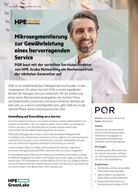 Mikrosegmentierung zur Gewährleistung eines hervorragenden Service – PQR thumbnail