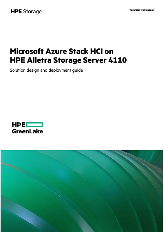 Microsoft Azure Stack HCI on HPE Alletra Storage Server 4110 thumbnail