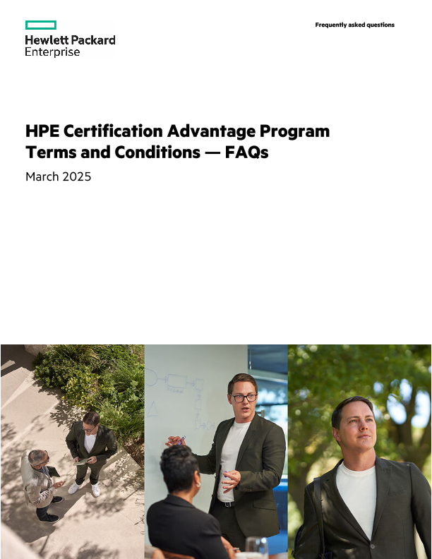 HPE Certification Advantage Program Terms and Conditions — FAQs thumbnail