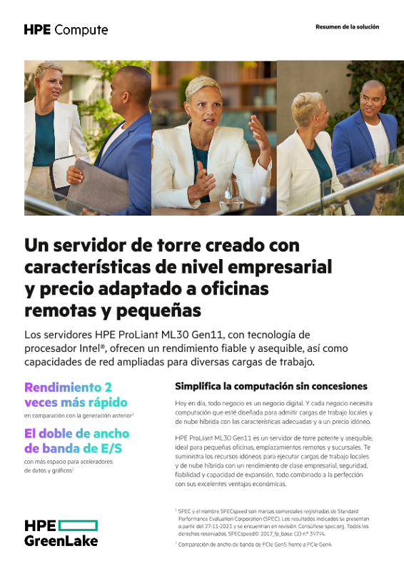 Un servidor de torre creado con características de nivel empresarial y precio adaptado a oficinas remotas y pequeñas thumbnail