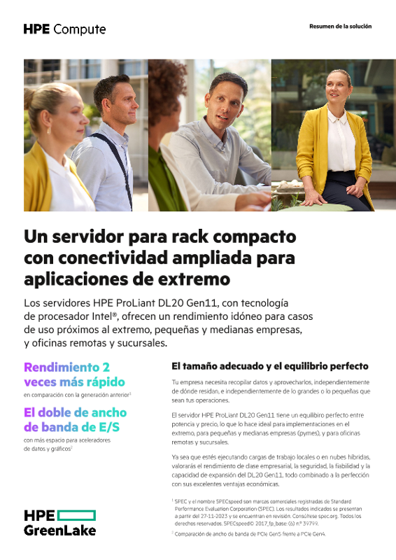 Un servidor para rack compacto con conectividad ampliada para aplicaciones de extremo thumbnail