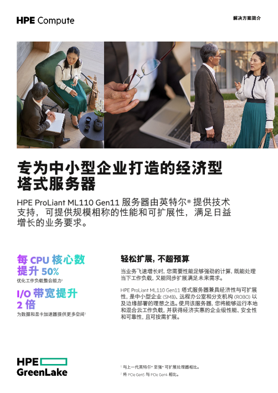 专为中小型企业打造的经济型塔式服务器 thumbnail