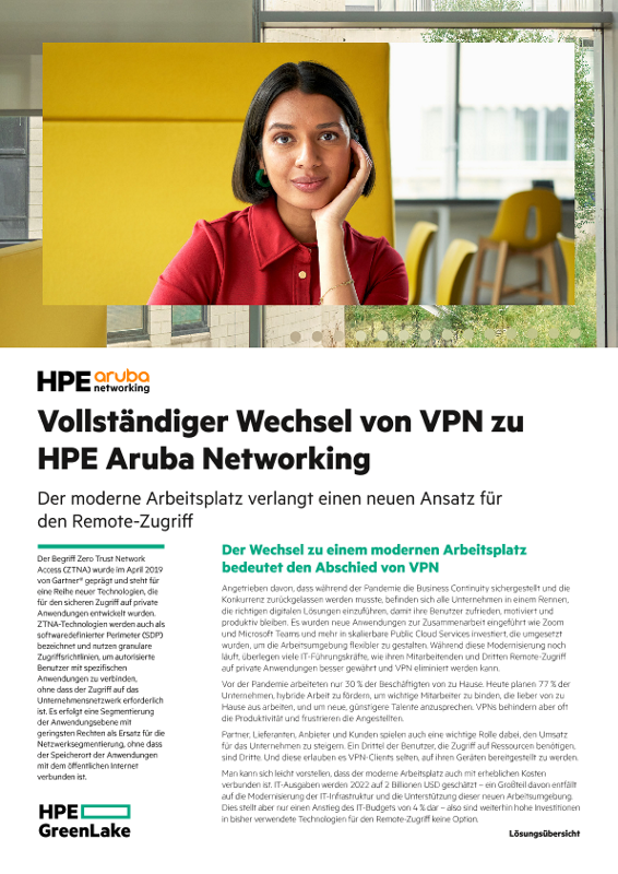 Vollständiger Wechsel von VPN zu HPE Aruba Networking thumbnail