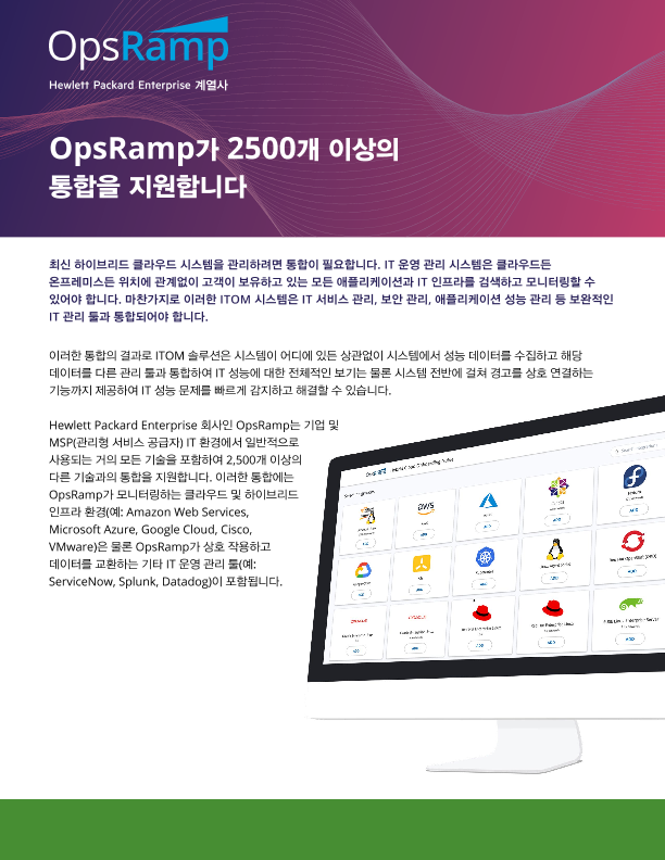 OpsRamp 통합 thumbnail