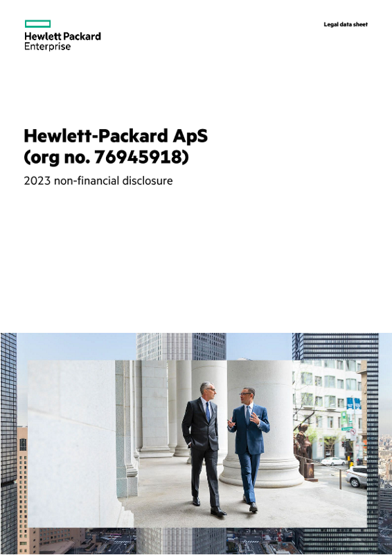 Hewlett-Packard ApS (org no. 76945918) 2023 non-financial disclosure thumbnail