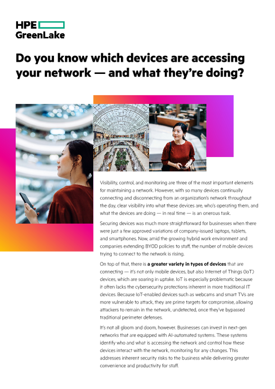 Do you know which devices are accessing your network – and what they’re doing? thumbnail