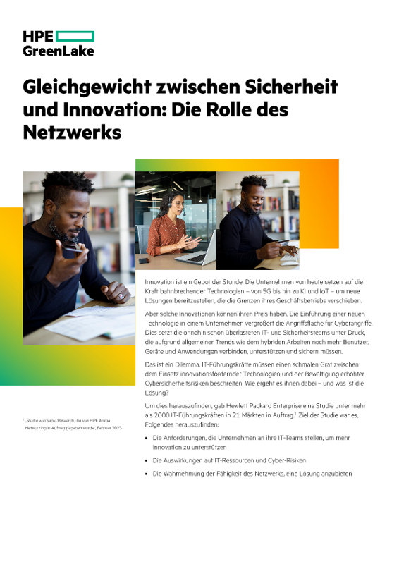 Gleichgewicht Zwischen Sicherheit Und Innovation – Die Rolle Des Netzwerks