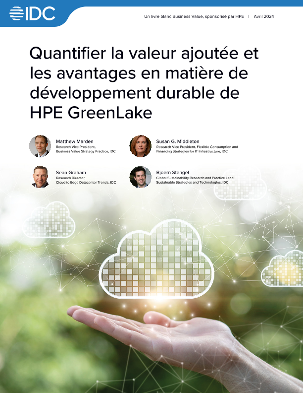 Quantifier la valeur ajoutée et les avantages en matière de développement durable de HPE GreenLake thumbnail