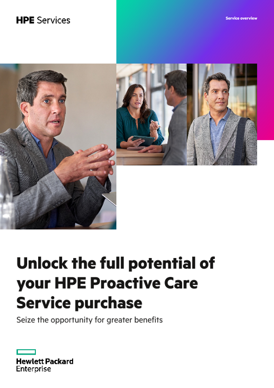 Unlock the full potential of your HPE Proactive Care Service purchase thumbnail