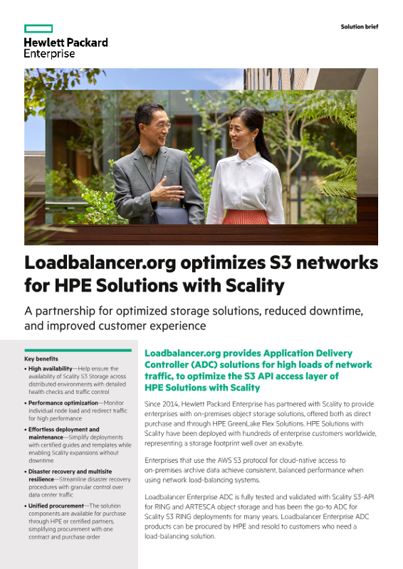 Loadbalancer.org optimizes S3 networks for HPE Solutions with Scality thumbnail