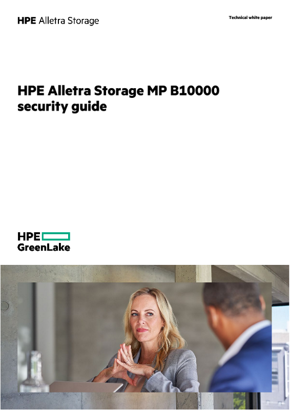 HPE Alletra Storage MP B10000 security guide thumbnail
