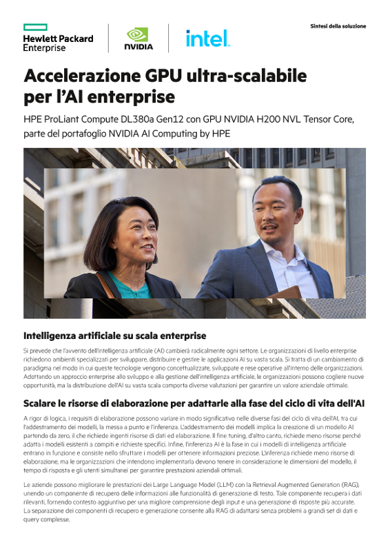 Accelerazione GPU ultra-scalabile per l’AI enterprise thumbnail