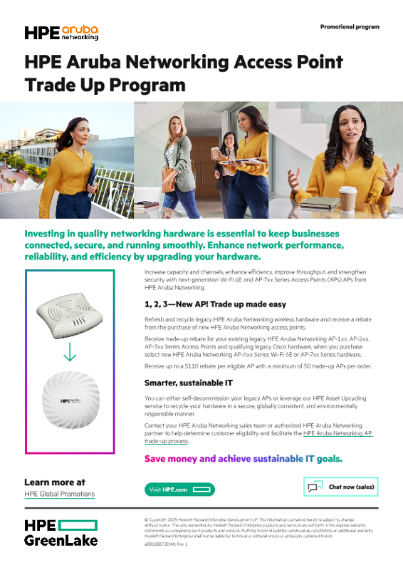 HPE Aruba Networking Access Point Trade Up Program thumbnail