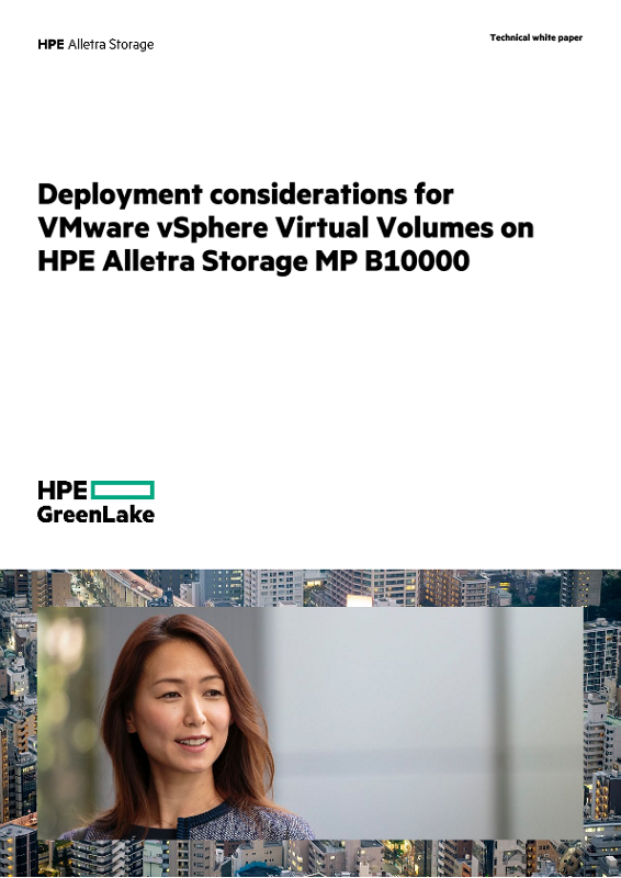 Deployment considerations for VMware vSphere Virtual Volumes on HPE Alletra Storage MP B10000 thumbnail