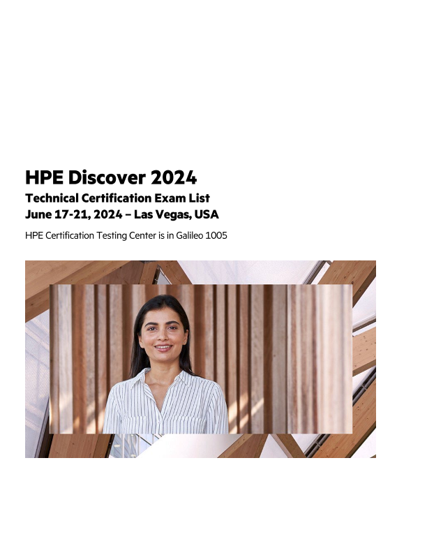 Reference Guide - HPE Discover 2024 Exam List