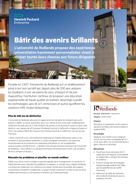 Bâtir un avenir brillant - Université de Redlands thumbnail
