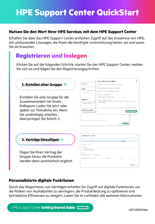HPE Support Center QuickStart thumbnail