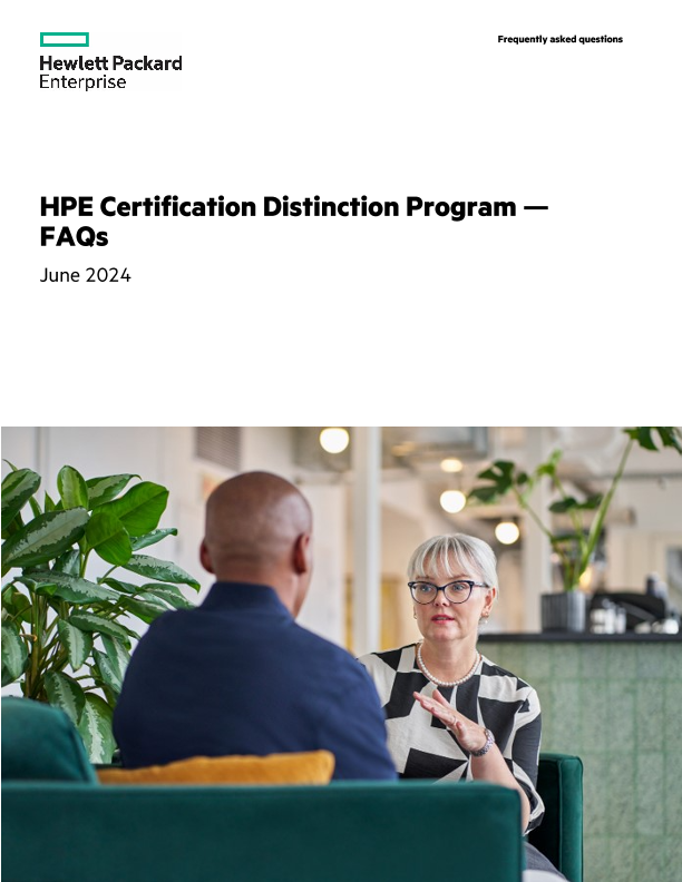 HPE Certification Distinction Program - FAQs thumbnail