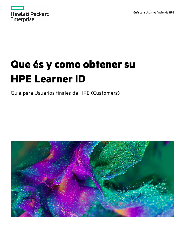 Que és y como obtener su HPE Learner ID thumbnail