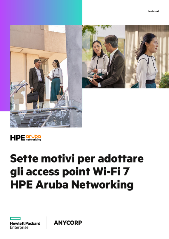 Sette motivi per adottare gli access point Wi-Fi 7 HPE Aruba Networking thumbnail