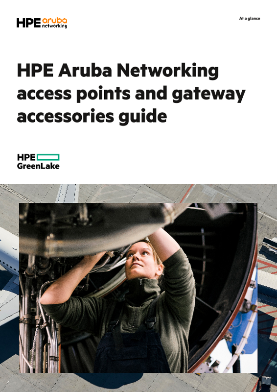 HPE Aruba Networking access points and gateway accessories guide thumbnail